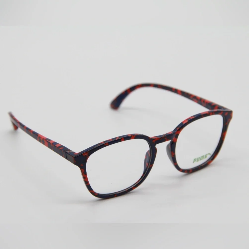 NEW PUMA PU0080O 002 RED BLUE EYEGLASSES PUMA PU00800